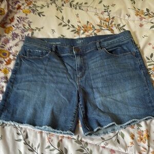 Loft outlet denim roll short. size 10